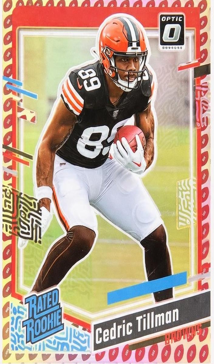 2023 Panini Donruss Football Football Emoji Cedric Tillman #321