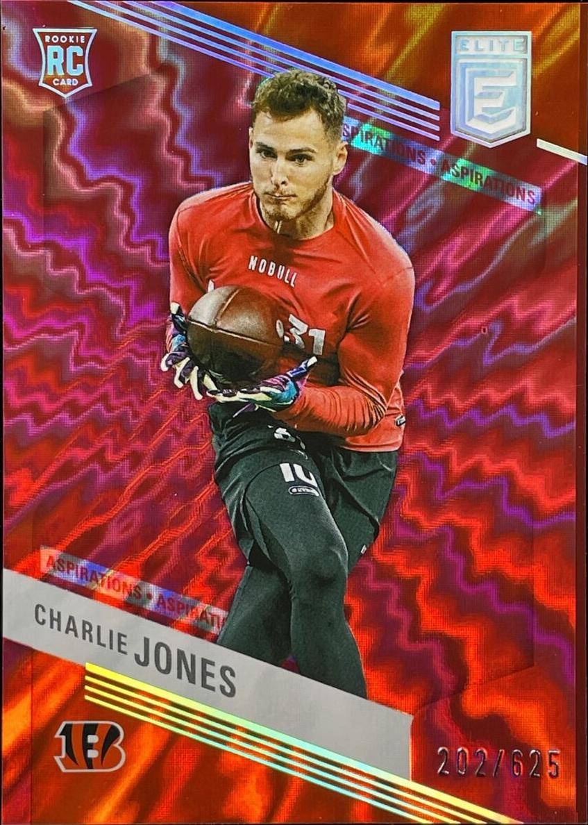 2023 Donruss Elite Football Aspirations Shimmer Charlie Jones #119