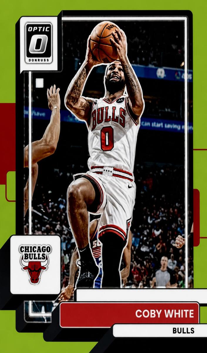 2022 Donruss Optic Basketball Lime Green Coby White #90
