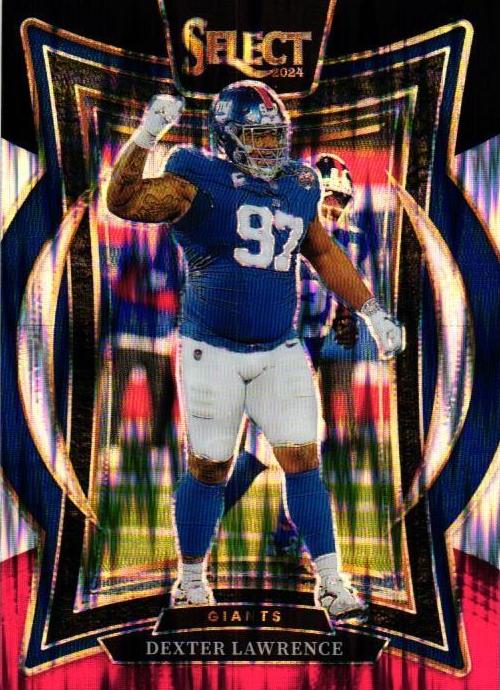 2024 Panini Select Football Black and Red Shock Dexter Lawrence #52