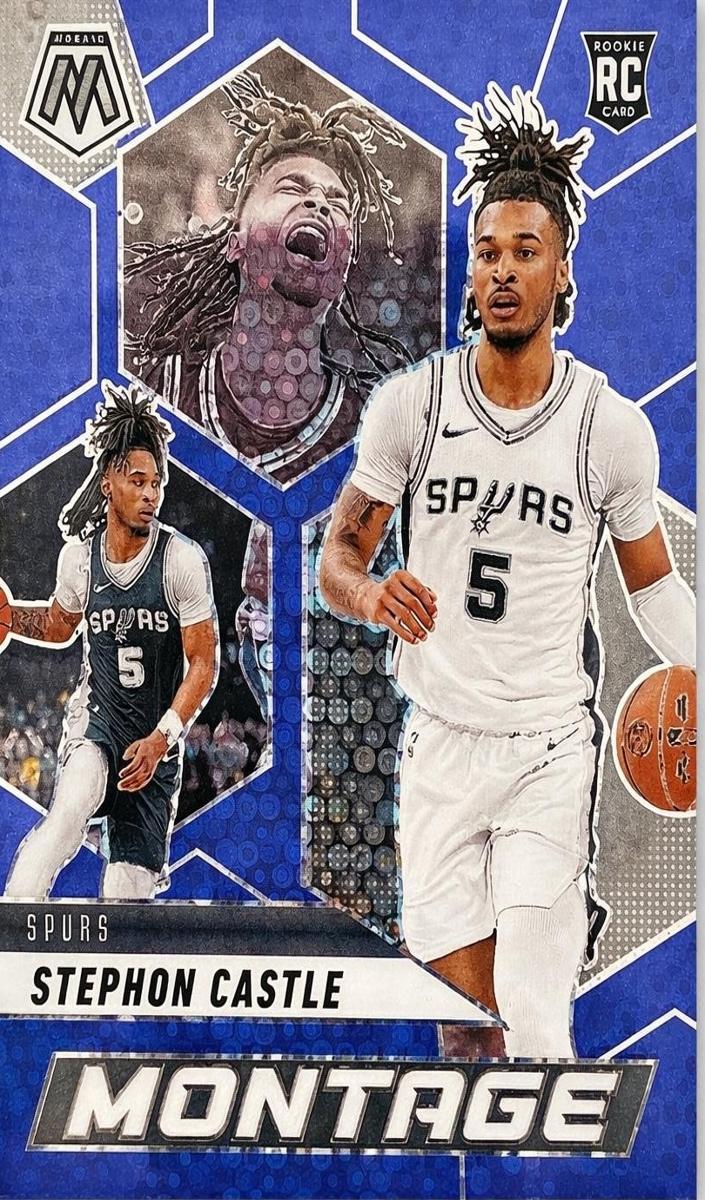 2024 Panini Mosaic Basketball Fast Break Blue Stephon Castle #21 PSA 9