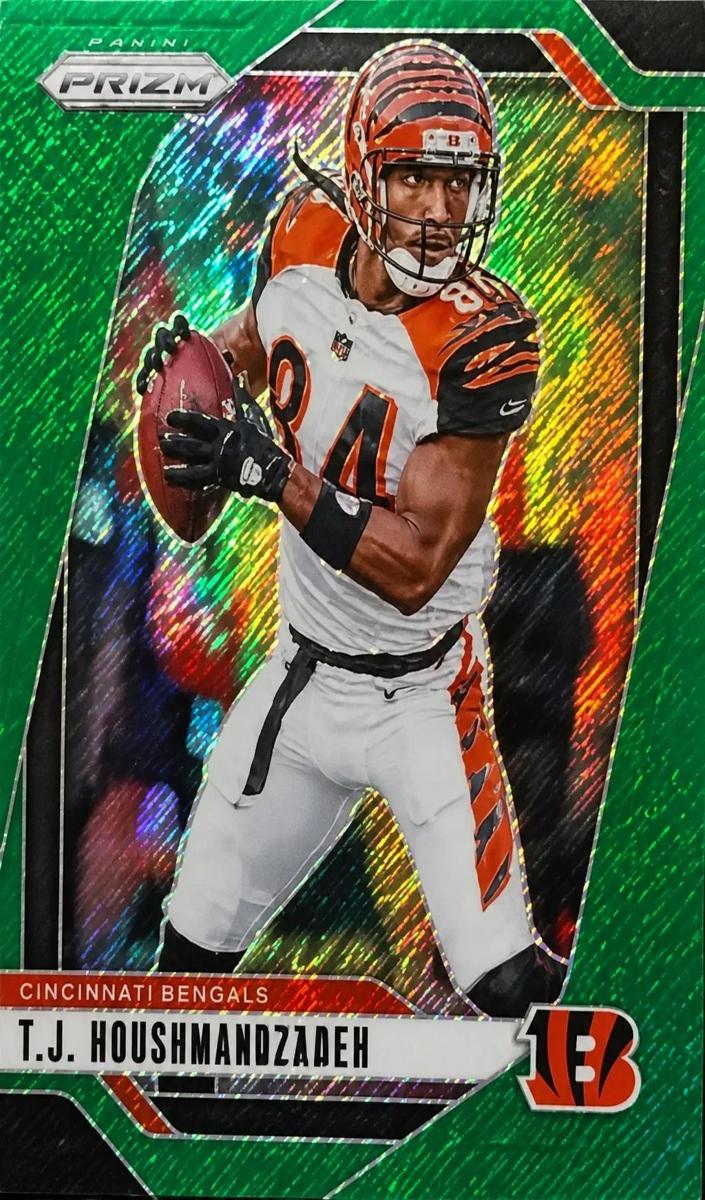 2024 Panini Prizm Football Green Shimmer T.J. Houshmandzadeh #63