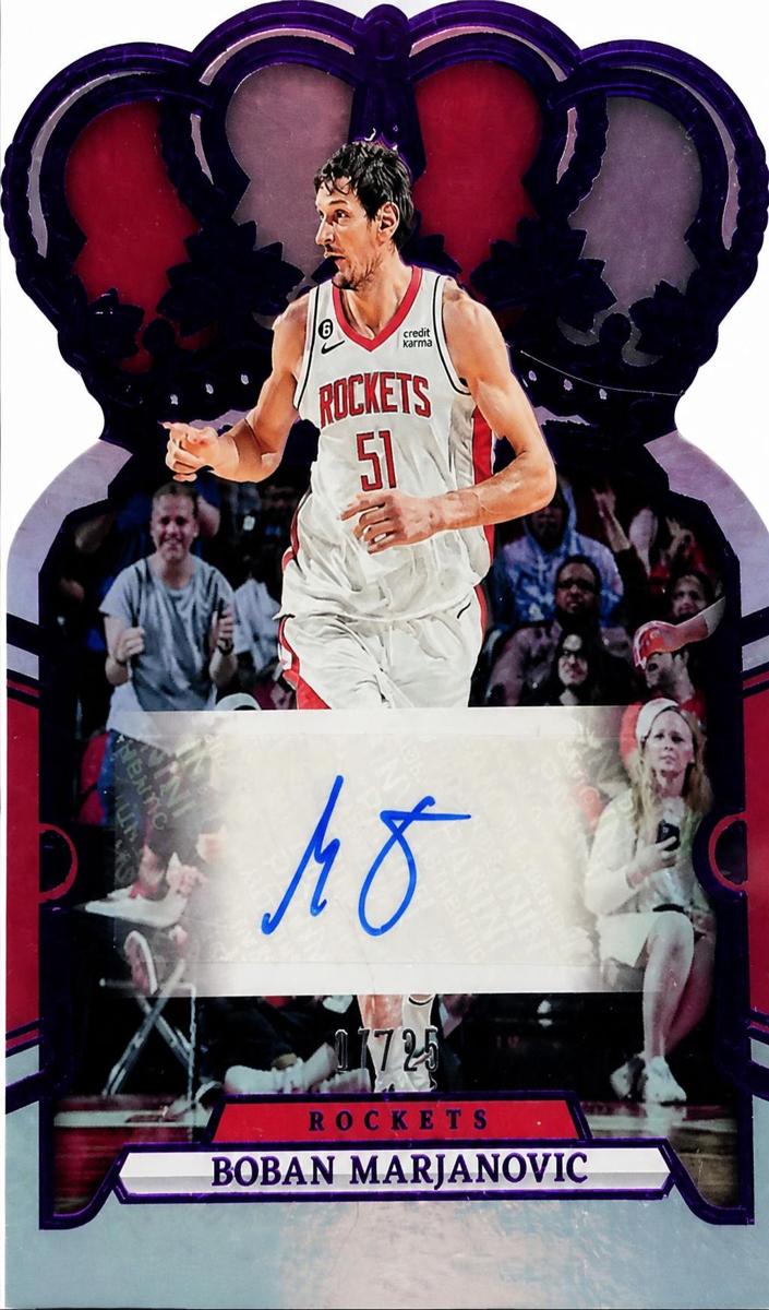2023 Panini Crown Royale Basketball Purple Boban Marjanovic #CA-BOB