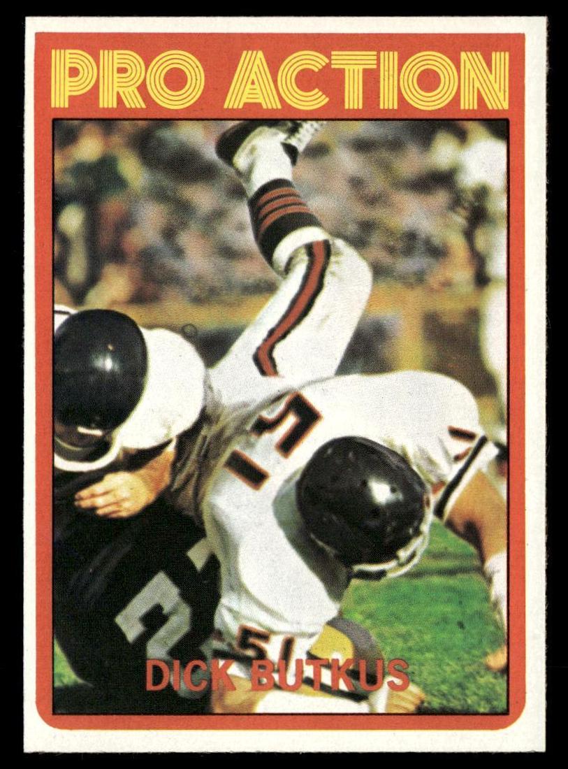 1972 Topps Football Dick Butkus #341