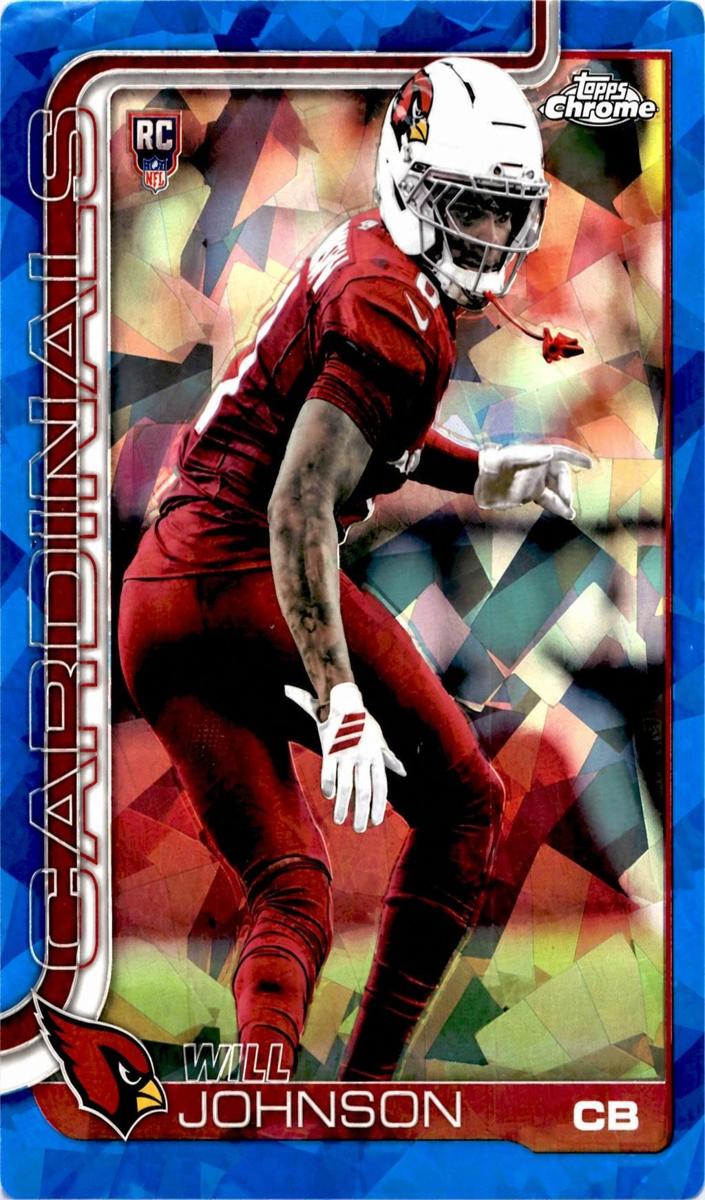 2025 Topps Chrome Sapphire Football Will Johnson #349