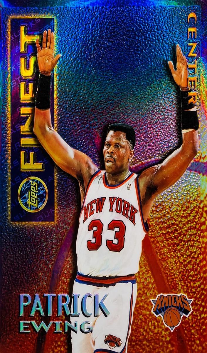 1995 Topps Finest Basketball Gold Patrick Ewing #M16