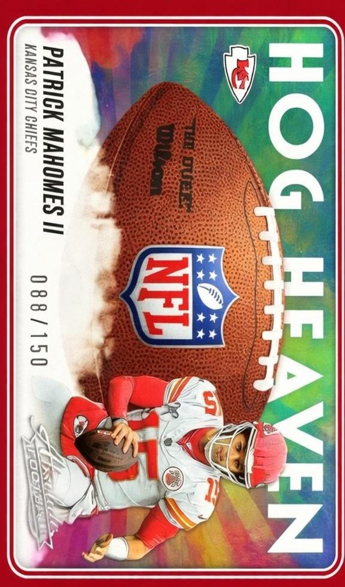 2025 Panini Absolute Football Spectrum Red Patrick Mahomes II #HH-PMS PSA 8