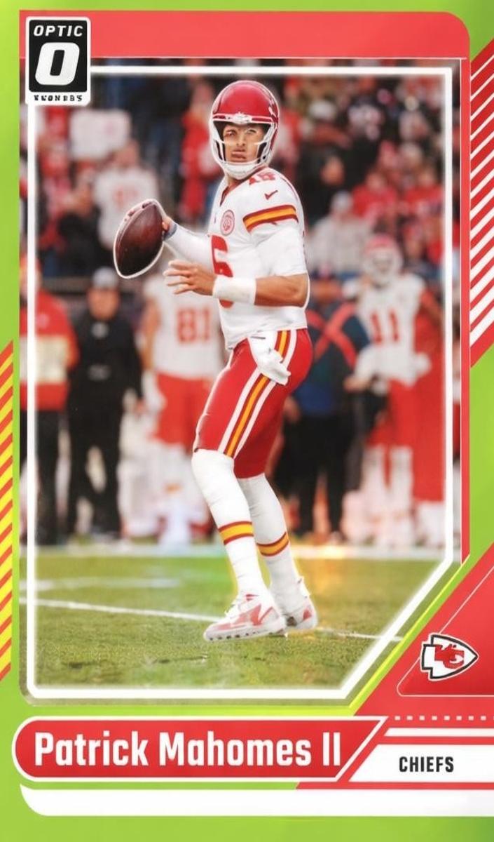 2024 Donruss Optic Football Lime Green Patrick Mahomes II #94 PSA 10