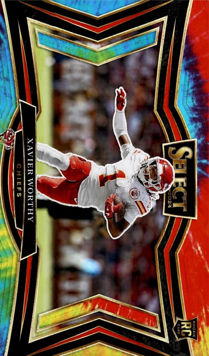 2024 Panini Select Football Tie-Dye Xavier Worthy #470 PSA 10