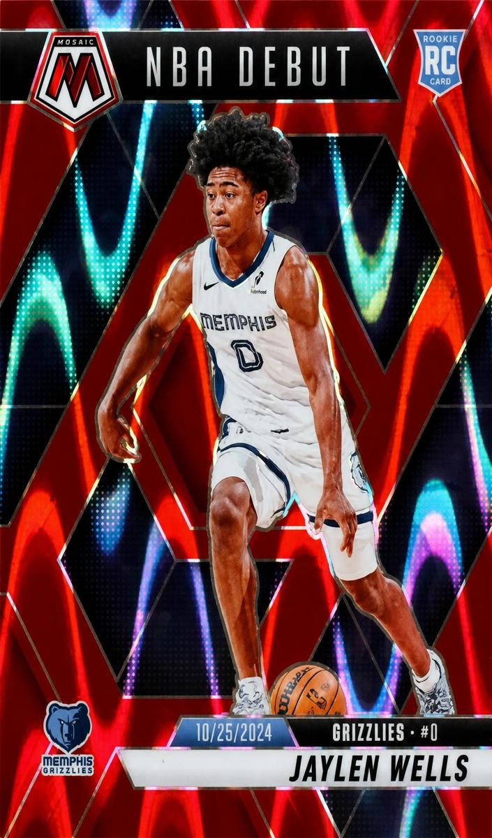 2024 Panini Mosaic Basketball Red Seismic Jaylen Wells #260