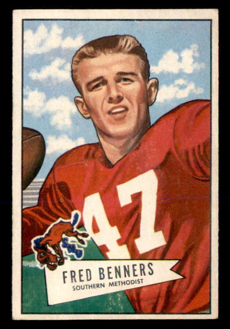 1952 Bowman Small Football Fred Benners #93 PSA 4