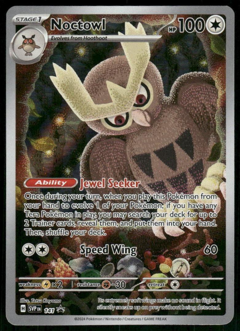 2024 Pokemon Scarlet & Violet Black Star Promos Noctowl #141