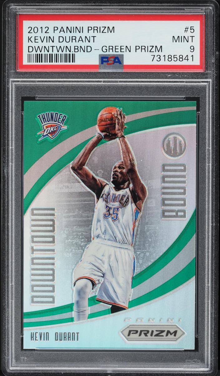 2012 Panini Prizm Basketball Green Prizm Kevin Durant #5 BGS 9.5