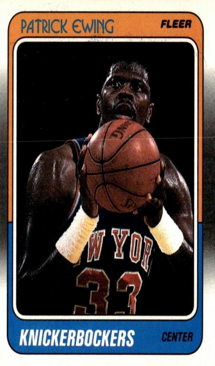1988 Fleer Basketball Patrick Ewing #80