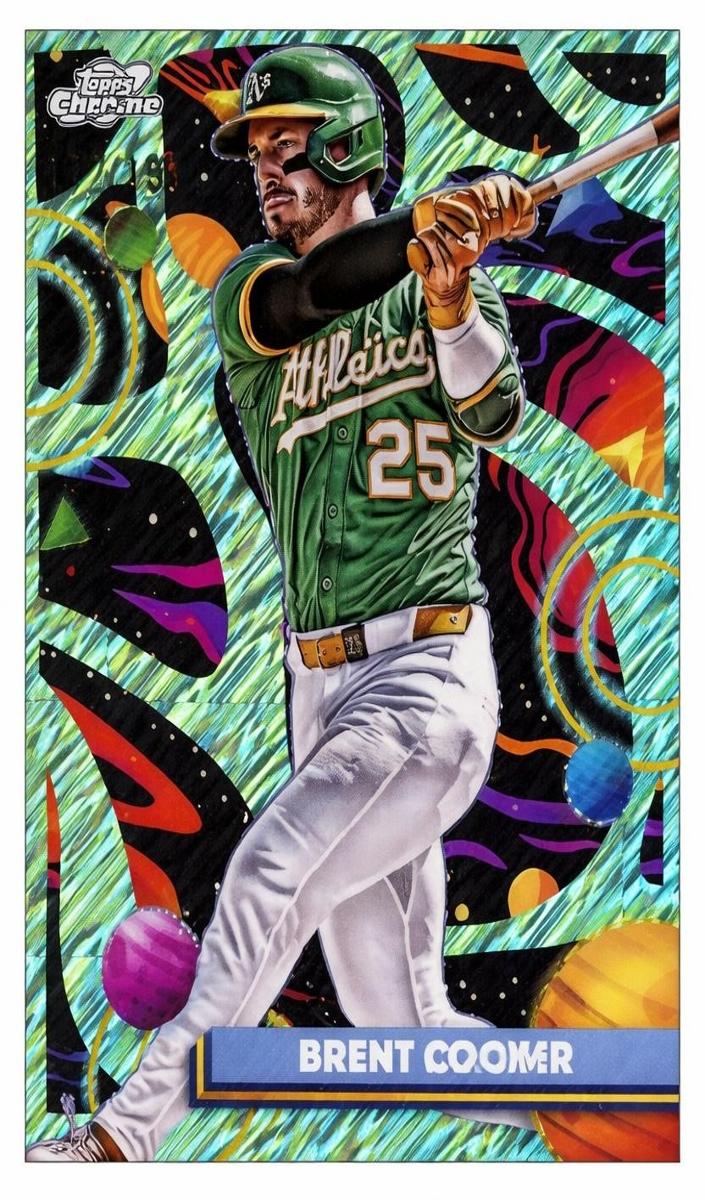 2025 Topps Cosmic Chrome Baseball Aqua Equinox Refractor Brent Rooker #199
