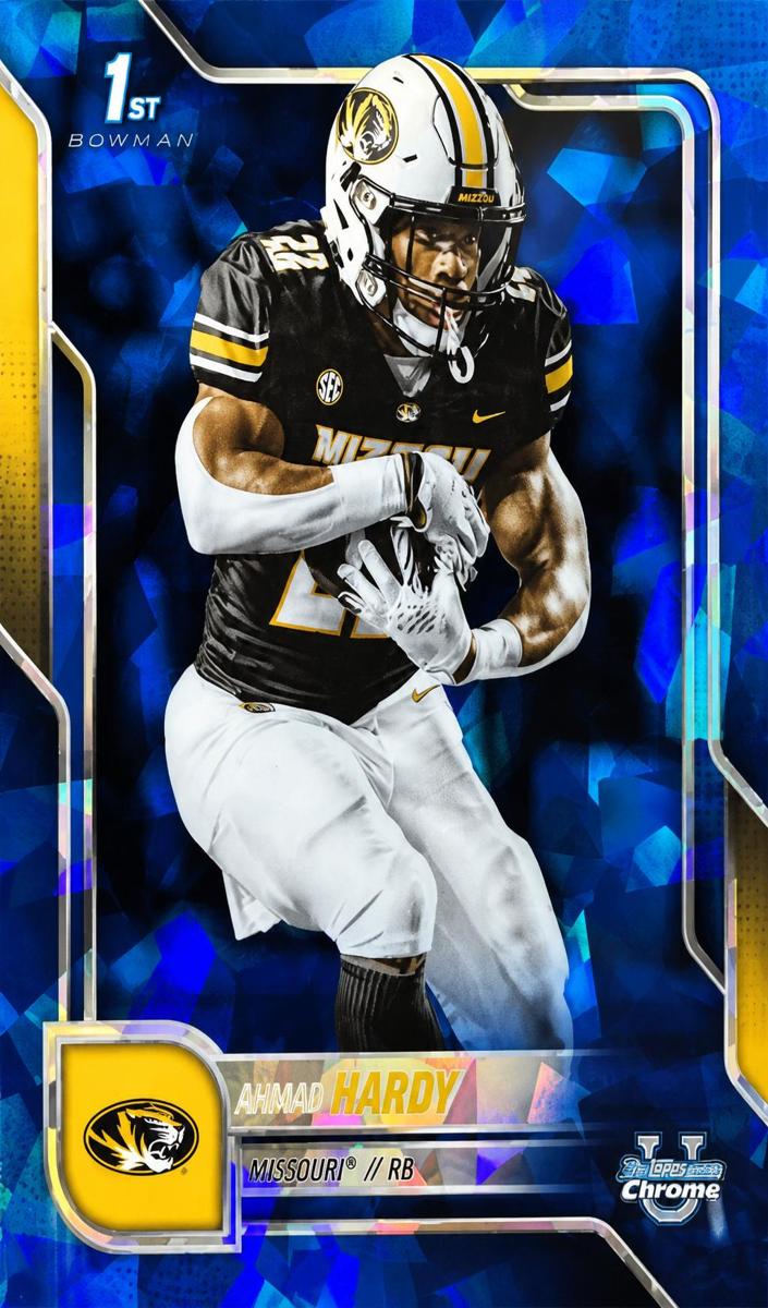 2025 Bowman Chrome University Sapphire Football Ahmad Hardy #176