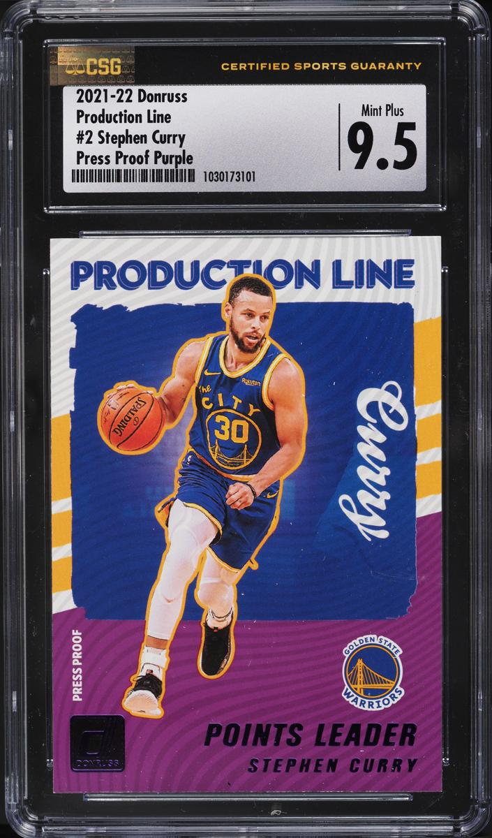 2021 Panini Donruss Basketball Press Proof Purple Stephen Curry #2