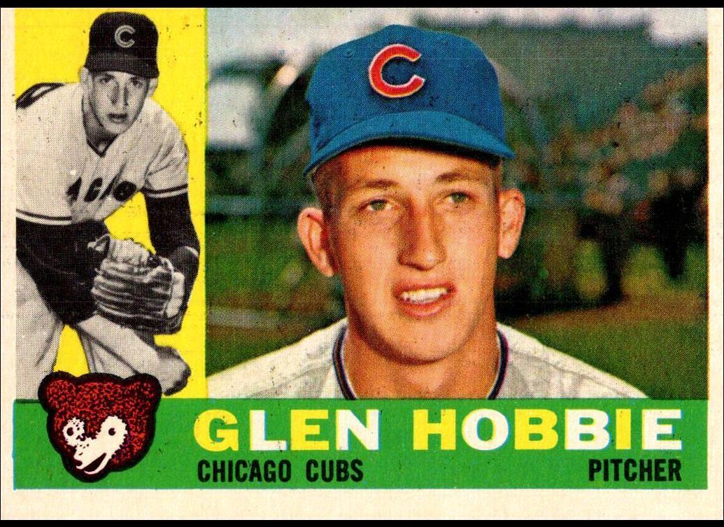 1960 Topps Baseball Glen Hobbie #182
