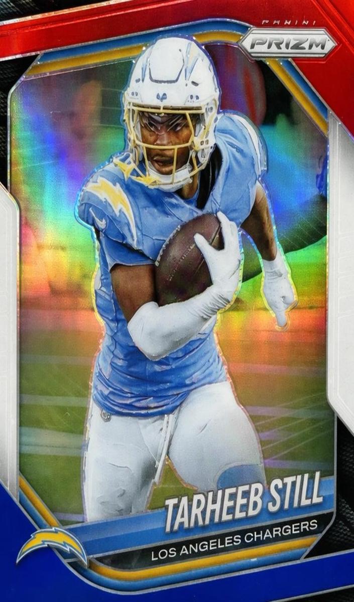 2025 Panini Prizm Football Red White and Blue Tarheeb Still #35