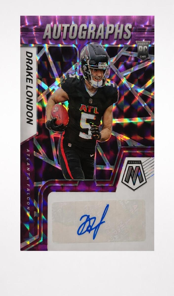 2022 Panini Mosaic Football Purple Drake London #RAM-DL SGC 8.5