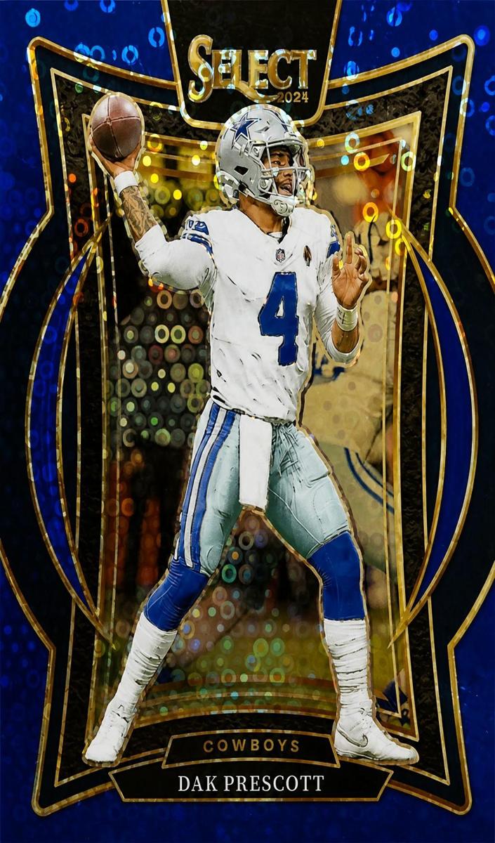 2024 Panini Select Football Blue Disco Dak Prescott #38 PSA 10