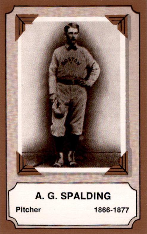 1975 Fleer Pioneers of Baseball A.G. Spalding #4 PSA 9