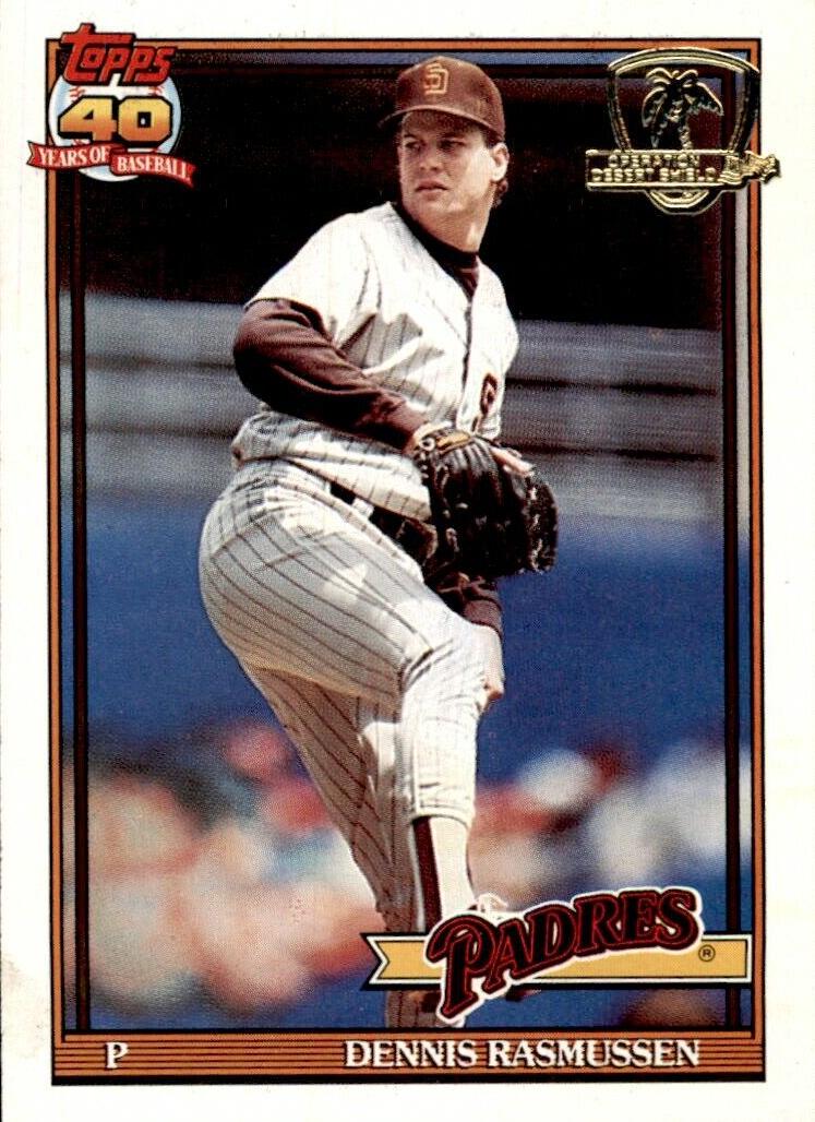 1991 Topps Baseball Dennis Rasmussen #774