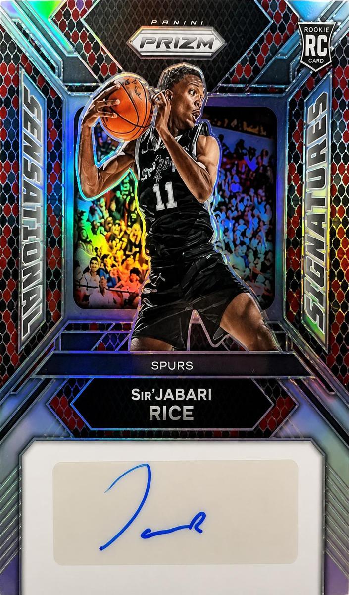 2023 Panini Prizm Basketball Snakeskin Sir'Jabari Rice #SS-SR