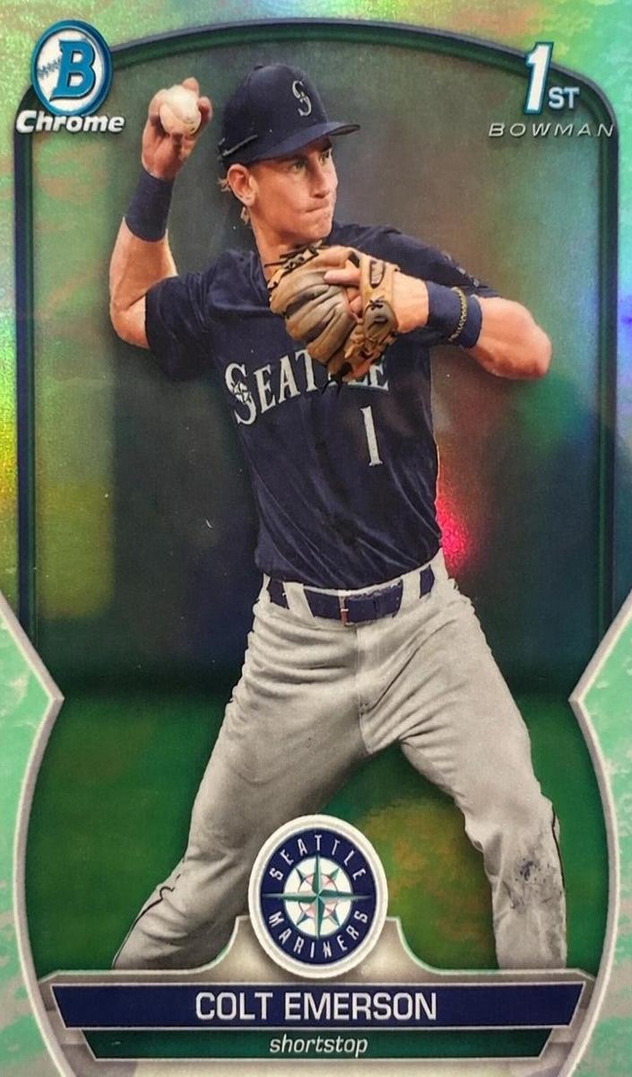 2023 Bowman Draft Chrome Baseball Lunar Glow Colt Emerson #BDC-42 PSA 10