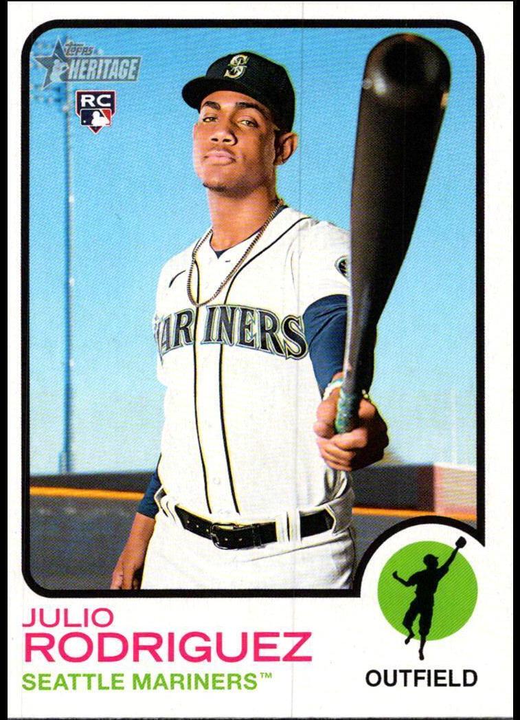 2022 Topps Heritage Baseball Julio Rodriguez #700 PSA 10
