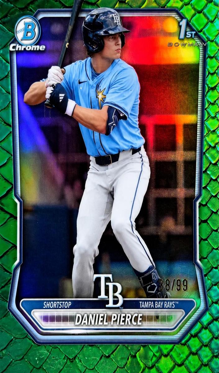 2026 Bowman Baseball Green Reptilian Refractor Daniel Pierce #BCP-77