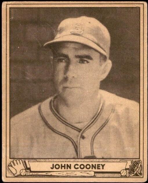 1940 Play Ball Baseball John Cooney #60 PSA 6