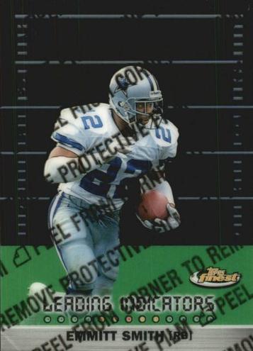 1999 Topps Finest Football Emmitt Smith #L5 PSA 9