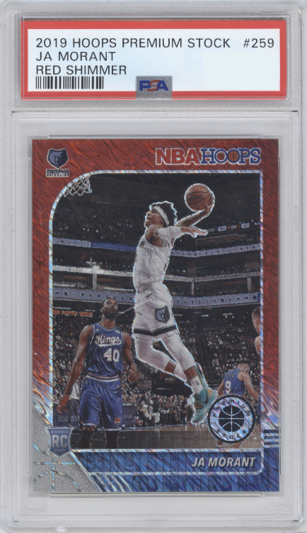 2019 Panini Hoops Premium Stock Basketball Red Shimmer Ja Morant #259 PSA 8.5