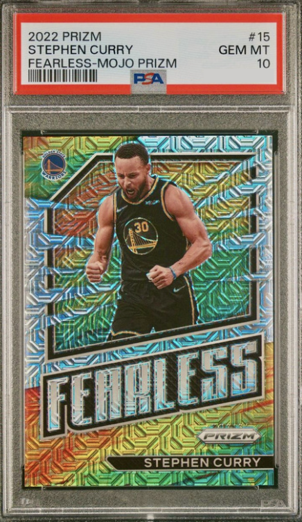 2022 Panini Prizm Basketball Mojo Stephen Curry #15 PSA 9