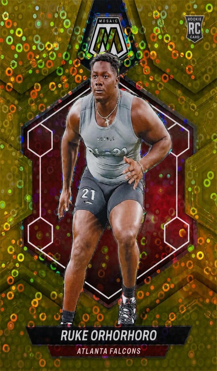 2024 Panini Mosaic Football Gold Ruke Orhorhoro #335