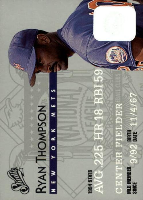 1995 Studio Baseball Ryan Thompson #167