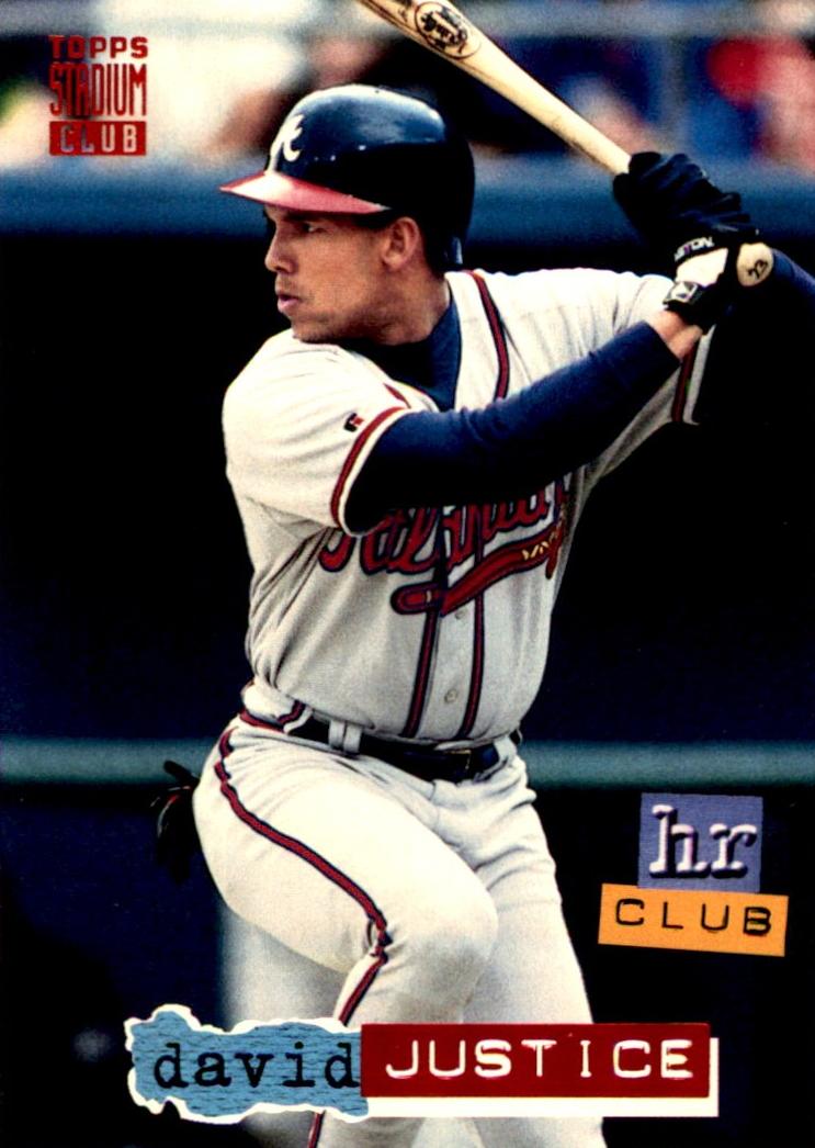 1994 Topps Stadium Club Baseball David Justice #263