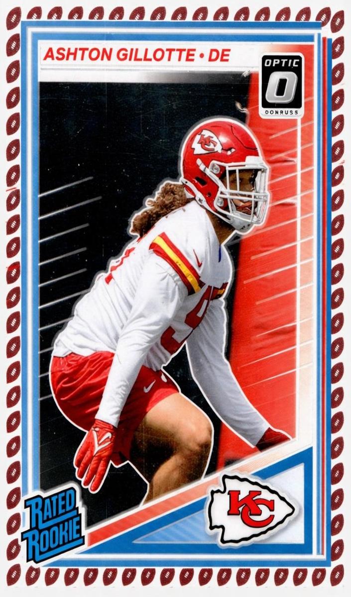 2025 Panini Donruss Football Football Emoji Ashton Gillotte #353