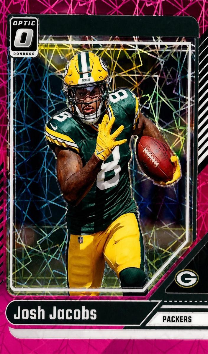 2024 Donruss Optic Football Pink Velocity Josh Jacobs #70
