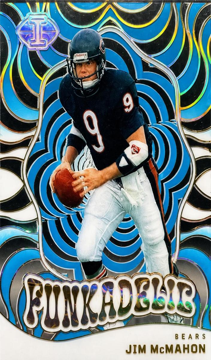 2023 Panini Illusions Football Light Blue Jim McMahon #8 PSA 9