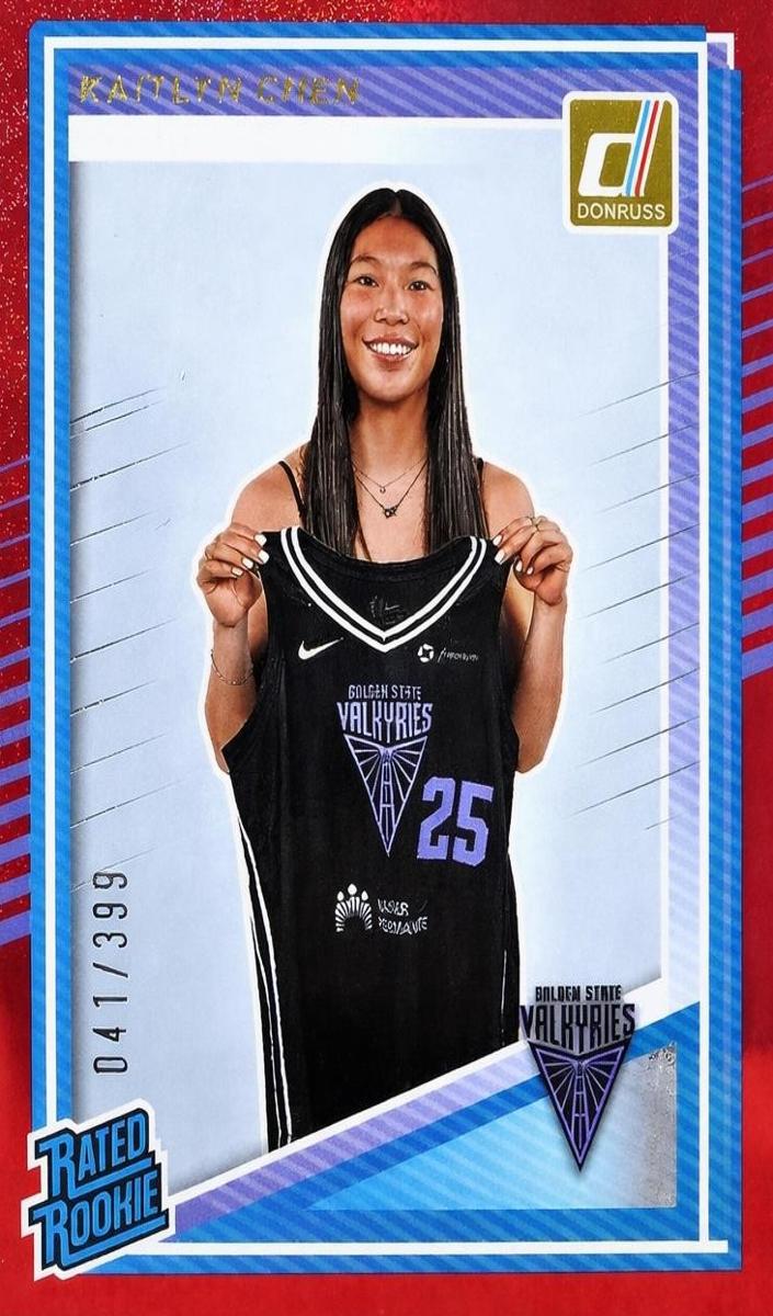 2025 Panini Donruss WNBA Basketball Red Shimmer Kaitlyn Chen #90