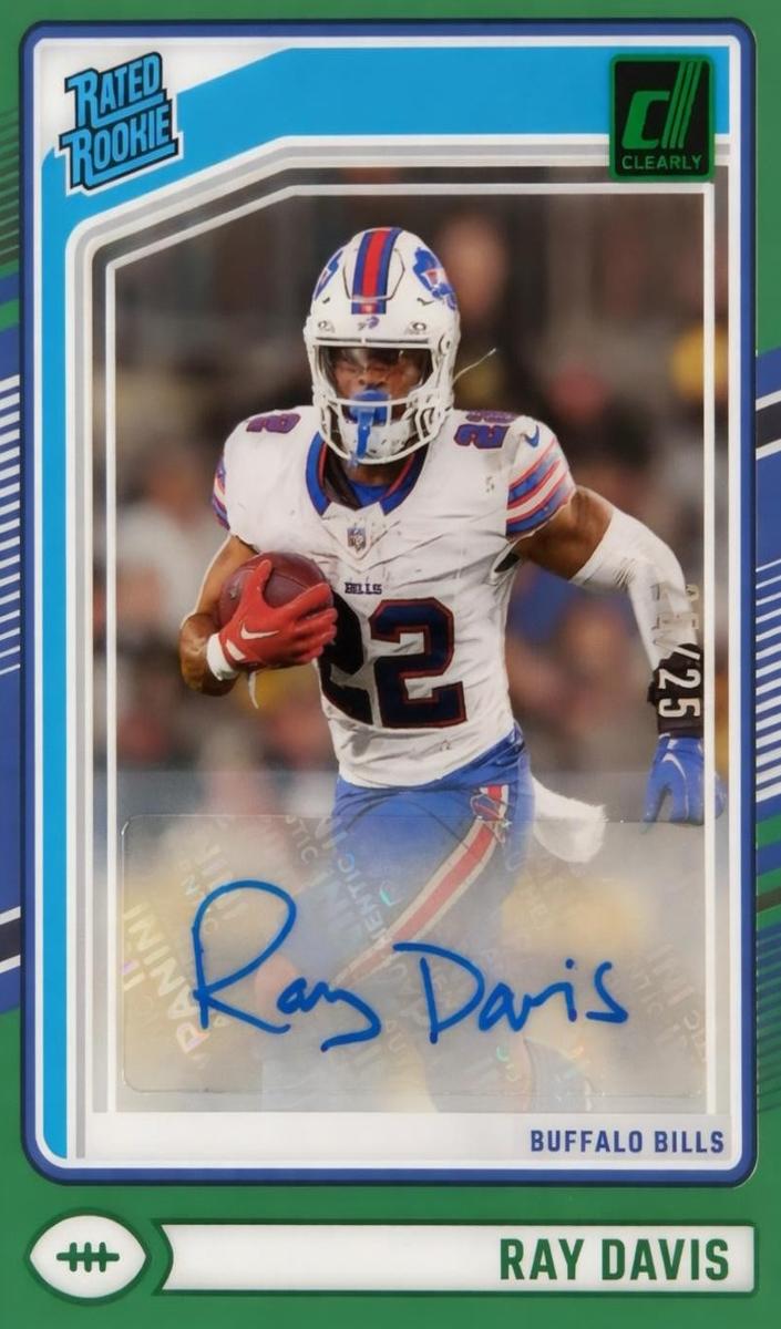 2024 Panini Clearly Donruss Football Green Ray Davis #88