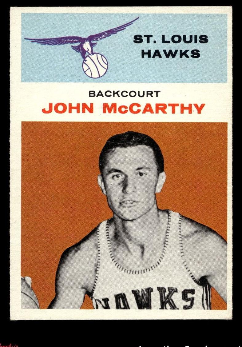 1961 Fleer Basketball John McCarthy #30 PSA 6