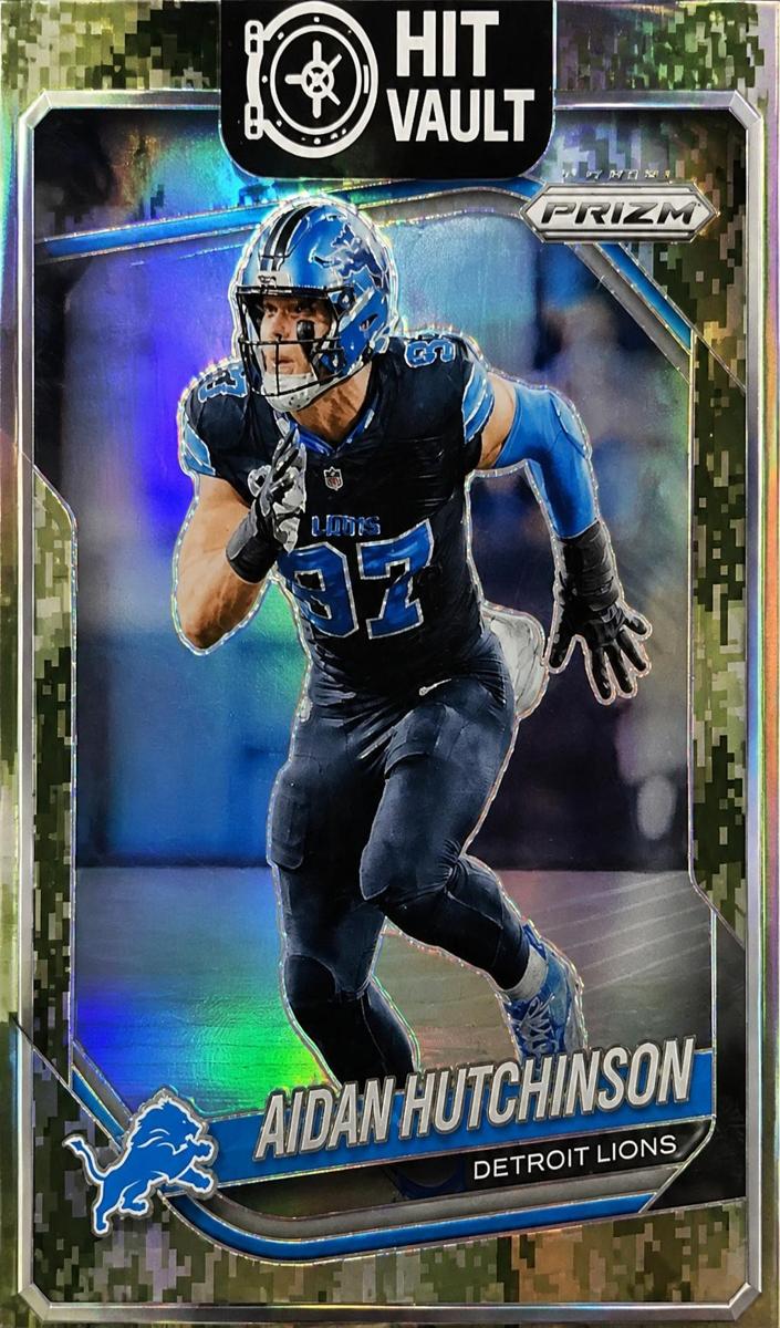 2024 Panini Prizm Football Forest Camo Aidan Hutchinson #97 PSA 9