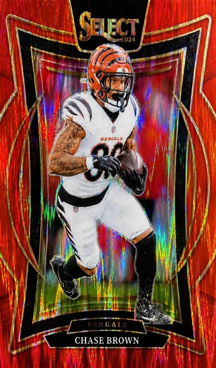 2024 Panini Select Football Red Shock Chase Brown #18