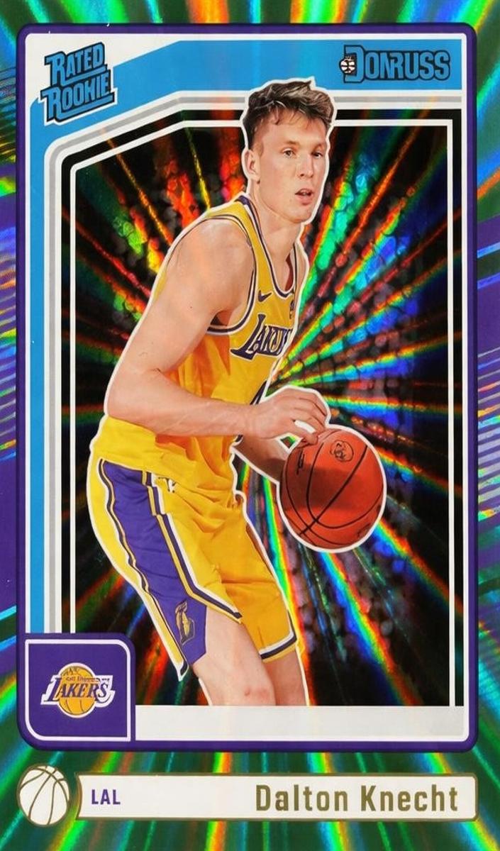 2024 Panini Donruss Basketball Holo Green Laser Dalton Knecht #227