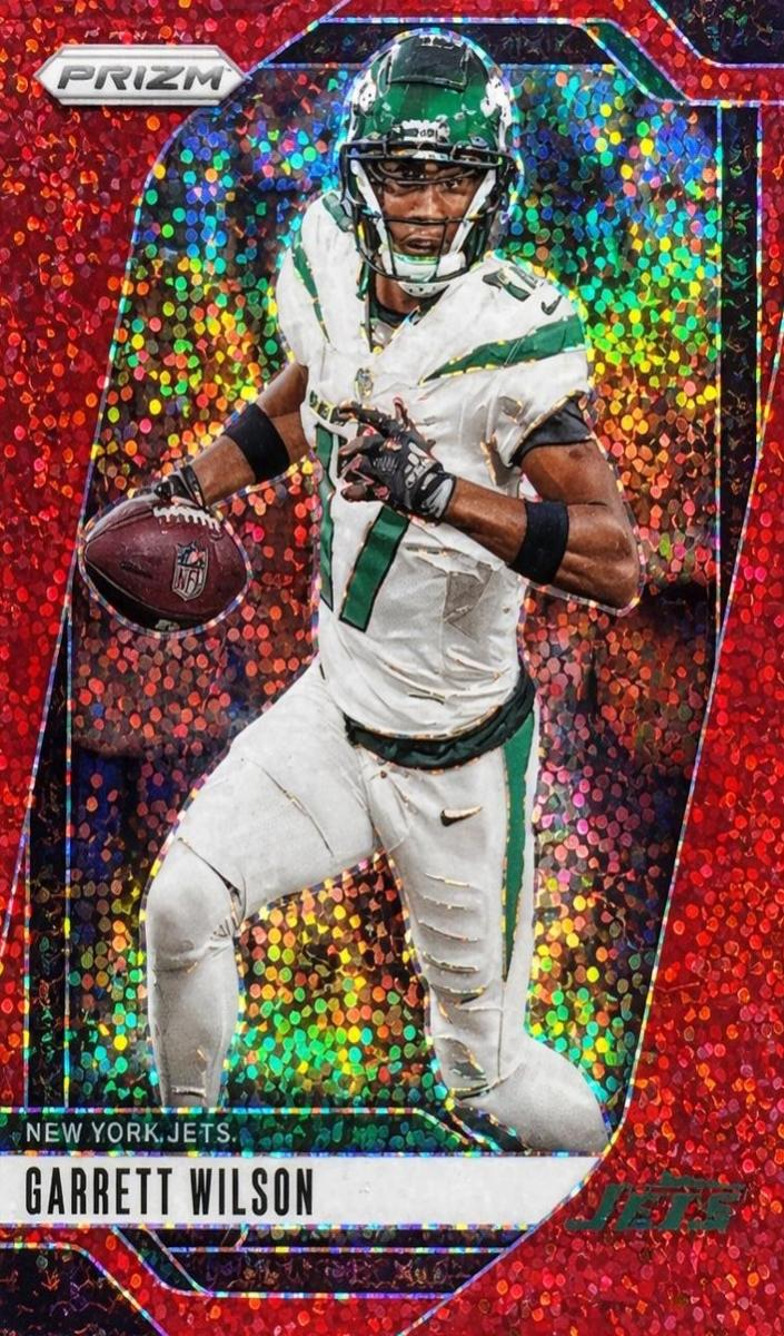 2024 Panini Prizm Football Red Sparkle Garrett Wilson #224 PSA 10