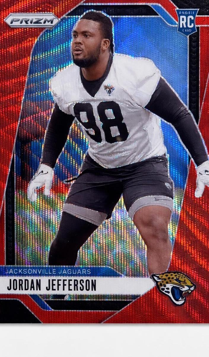 2024 Panini Prizm Football Red Wave Jordan Jefferson #358