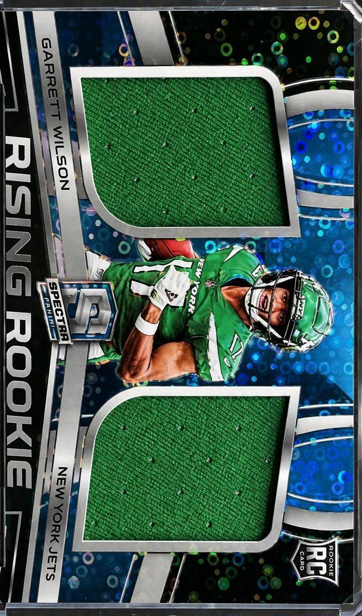 2022 Panini Spectra Football Neon Blue Garrett Wilson #RRM-GWI